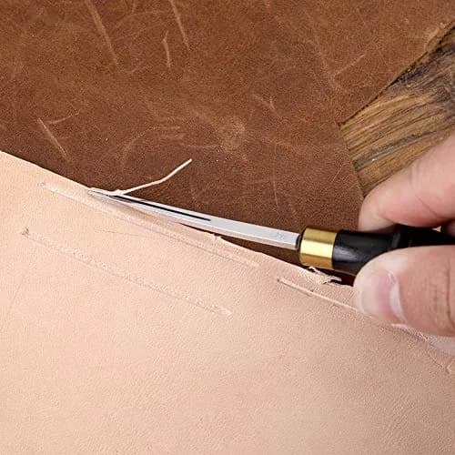 DIUDUS Leather Edge Beveler Tool 0.6mm | Professional Leathercraft Beveler for Edging & Skiving thumbnail 4