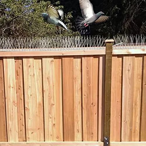 aushucu Stainless Steel Bird Spikes 21.6 Feet (20 Bases, 20 Sets) | Rust-Proof Pigeon Control for Buildings thumbnail 5