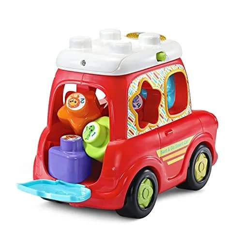 VTech Sort and Go Smart Car, Red | Interactive Learning Toy for 12-36 Months thumbnail 4