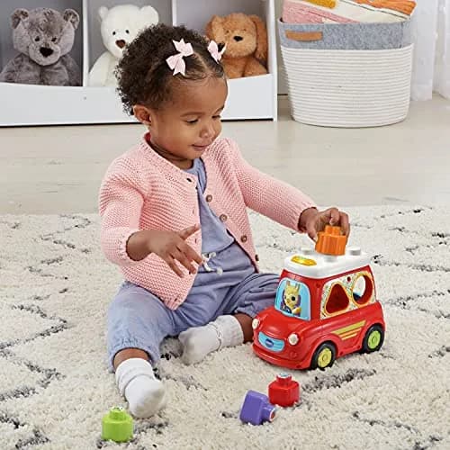 VTech Sort and Go Smart Car, Red | Interactive Learning Toy for 12-36 Months thumbnail 9