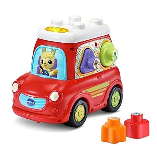 VTech Sort and Go Smart Car, Red | Interactive Learning Toy for 12-36 Months thumbnail 2