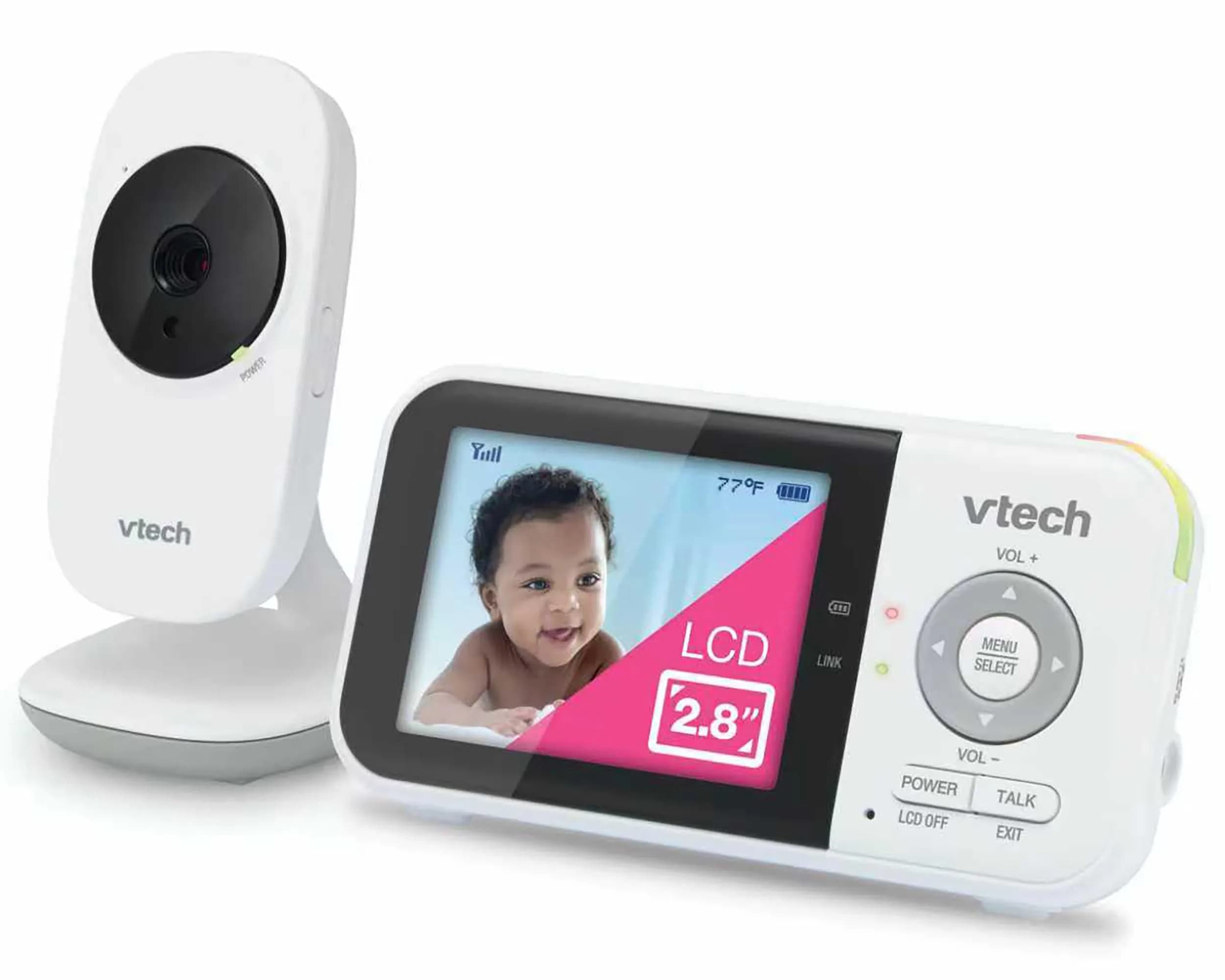 VTech VM3252 No WiFi Video Baby Monitor, 2.8" Screen | 1000ft Range, 480p Video, 2-Way Talk — 2.8 Inch (Single Camera)