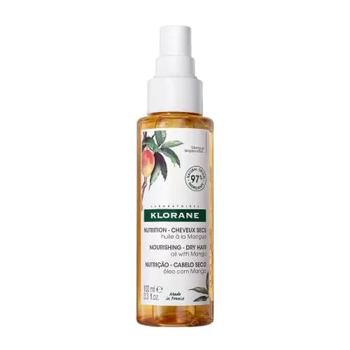 Klorane Nourishing Dry Hair Oil with Mango 3.3 Fl Oz | Hydrating & Protecting Vegan Spray thumbnail 1
