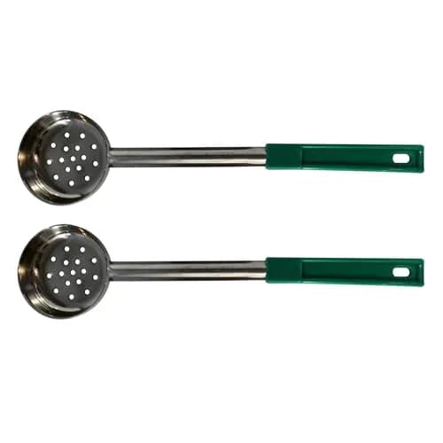 Habanerofire 4 oz Slotted Stainless Steel Portion Control Ladle Spoodle - Pack of 2 | Commercial Grade for Draining & Serving Pasta, Veggies thumbnail 1