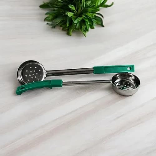 Habanerofire 4 oz Slotted Stainless Steel Portion Control Ladle Spoodle - Pack of 2 | Commercial Grade for Draining & Serving Pasta, Veggies thumbnail 6