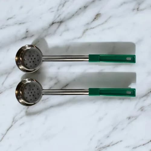Habanerofire 4 oz Slotted Stainless Steel Portion Control Ladle Spoodle - Pack of 2 | Commercial Grade for Draining & Serving Pasta, Veggies thumbnail 9