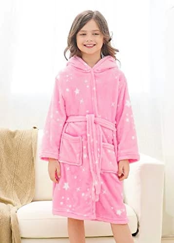 Doctor Unicorn Soft Hooded Rainbow Bathrobe for Girls 10-11 Years | Bright Colors & Premium Polyester thumbnail 5
