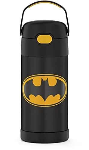 THERMOS FUNTAINER Batman Water Bottle with Straw, 355ml (12oz) | Keeps Drinks Cold for 12 Hours thumbnail 1