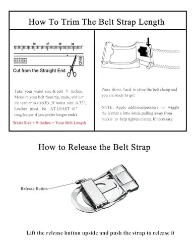 Civantiya Men's Ratchet Belt Leather Belt Adjustable for Men Gift 1 3/8 in (3.49 cm) | Perfect Fit & Urban Style thumbnail 9