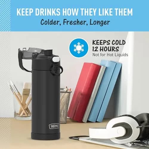 THERMOS FUNTAINER Water Bottle with Spout, 16oz (473ml) | Keeps Drinks Cold Up to 12 Hours thumbnail 5