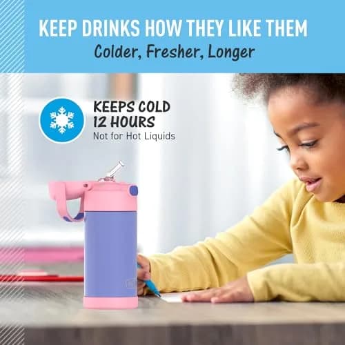 THERMOS FUNTAINER Water Bottle with Straw, 12oz (355ml) | Keeps Drinks Cold Up to 12 Hours thumbnail 5
