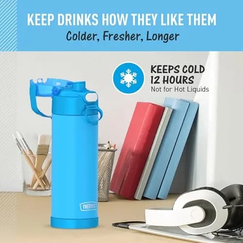 THERMOS FUNTAINER Water Bottle with Spout, 16oz (473ml) | Keeps Drinks Cold for 12 Hours thumbnail 5