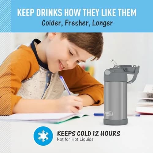 THERMOS FUNTAINER Water Bottle with Straw, 12oz (355ml) | Keeps Drinks Cold for 12 Hours thumbnail 5
