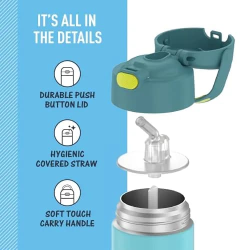 THERMOS FUNTAINER Water Bottle with Straw, 12oz (355ml) | Keeps Drinks Cold for 12 Hours thumbnail 4
