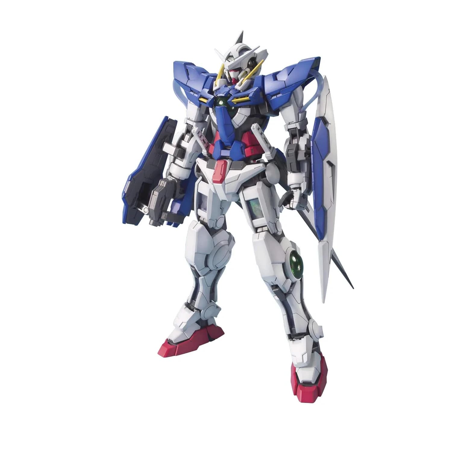 Bandai Spirits Gundam Exia MG 1/100 Model Kit 18.3 cm (7.2 inches) | Green Translucent Plastic with Holographic Film - main product image