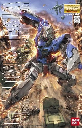 Bandai Spirits Gundam Exia MG 1/100 Model Kit 18.3 cm (7.2 inches) | Green Translucent Plastic with Holographic Film thumbnail 4