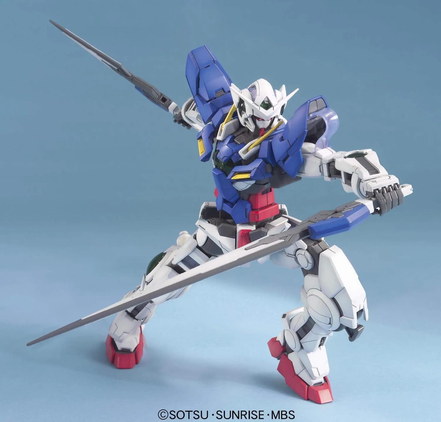 Bandai Spirits Gundam Exia MG 1/100 Model Kit 18.3 cm (7.2 inches) | Green Translucent Plastic with Holographic Film - view 3
