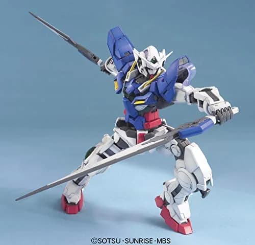 Bandai Spirits Gundam Exia MG 1/100 Model Kit 18.3 cm (7.2 inches) | Green Translucent Plastic with Holographic Film thumbnail 3