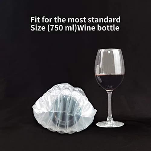 Conilly Inflatable Wine Bottle Travel Protector Bags with Pump, 50 Packs 16.75" x 9.5" (42.5 cm x 24.1 cm) | Safe Choice for Wine Transportation thumbnail 6