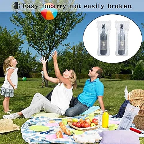 Conilly Inflatable Wine Bottle Travel Protector Bags with Pump, 50 Packs 16.75" x 9.5" (42.5 cm x 24.1 cm) | Safe Choice for Wine Transportation thumbnail 8