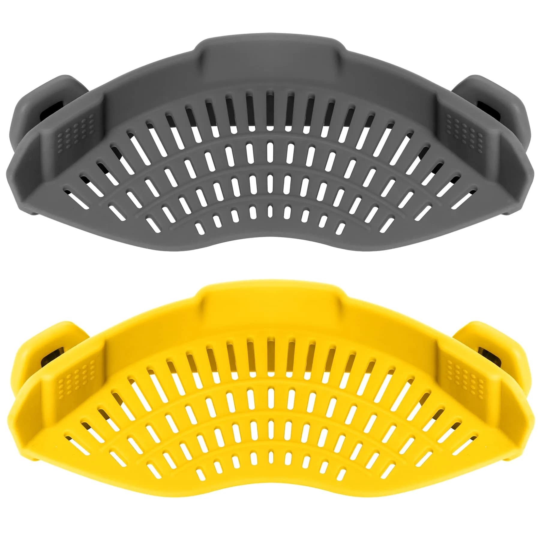 AUOON Clip On Food Strainer for Pots 2Pack | Space-Saving Silicone Kitchen Gadget