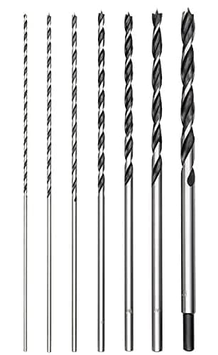wesleydrill Extra Long Brad Point Drill Bit Set 12 inch (300mm) Carbon Steel | Woodworking Precision thumbnail 1