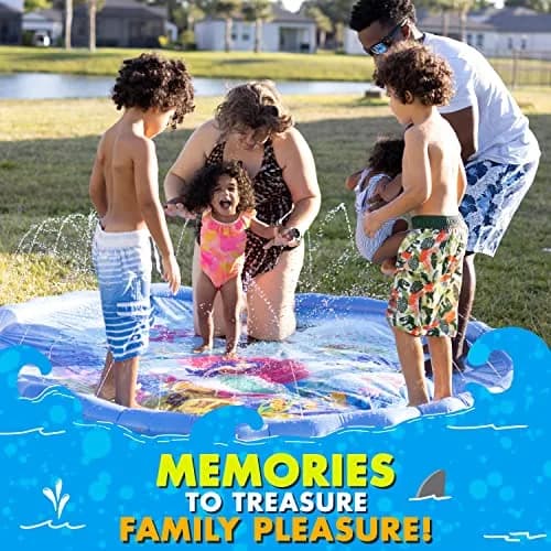 SplashEZ Solar System Splash Pad Sprinkler 60-inch (152 cm) | Educational Outdoor Water Play Mat thumbnail 5