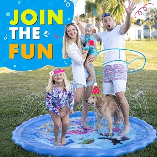 SplashEZ Solar System Splash Pad Sprinkler 60-inch (152 cm) | Educational Outdoor Water Play Mat thumbnail 7
