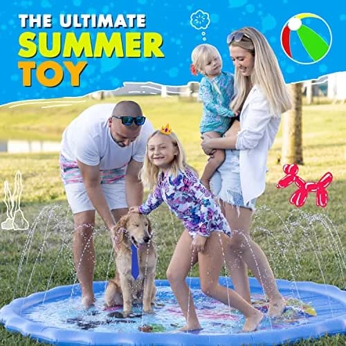 SplashEZ Solar System Splash Pad Sprinkler 60-inch (152 cm) | Educational Outdoor Water Play Mat thumbnail 3