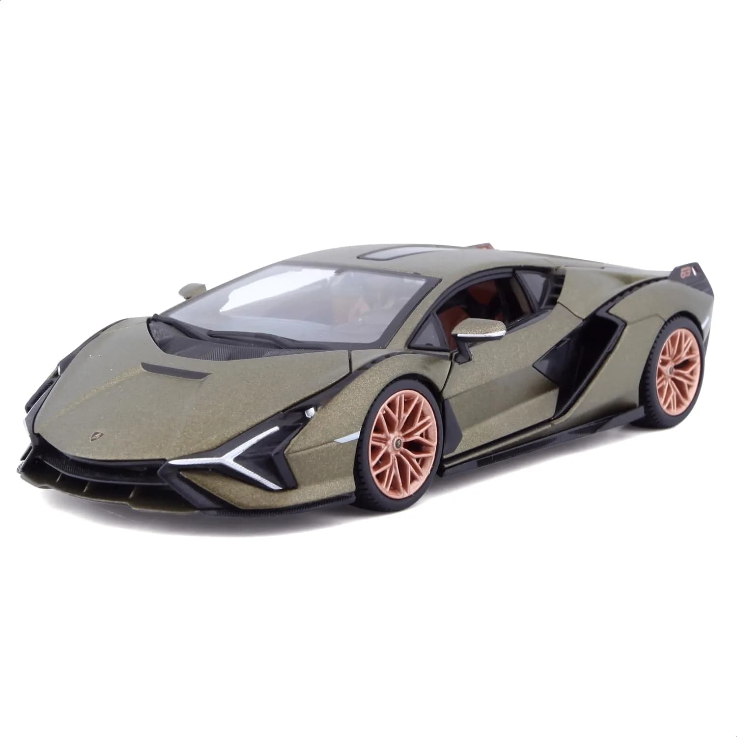 Bburago 1:24 Lamborghini Sián FKP 37 Die-Cast Model Car - Green | Detailed Collector's Item — Green