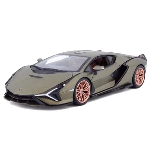 Bburago 1:24 Lamborghini Sián FKP 37 Die-Cast Model Car - Green | Detailed Collector's Item thumbnail 1
