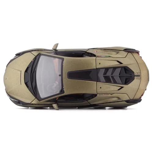 Bburago 1:24 Lamborghini Sián FKP 37 Die-Cast Model Car - Green | Detailed Collector's Item thumbnail 7