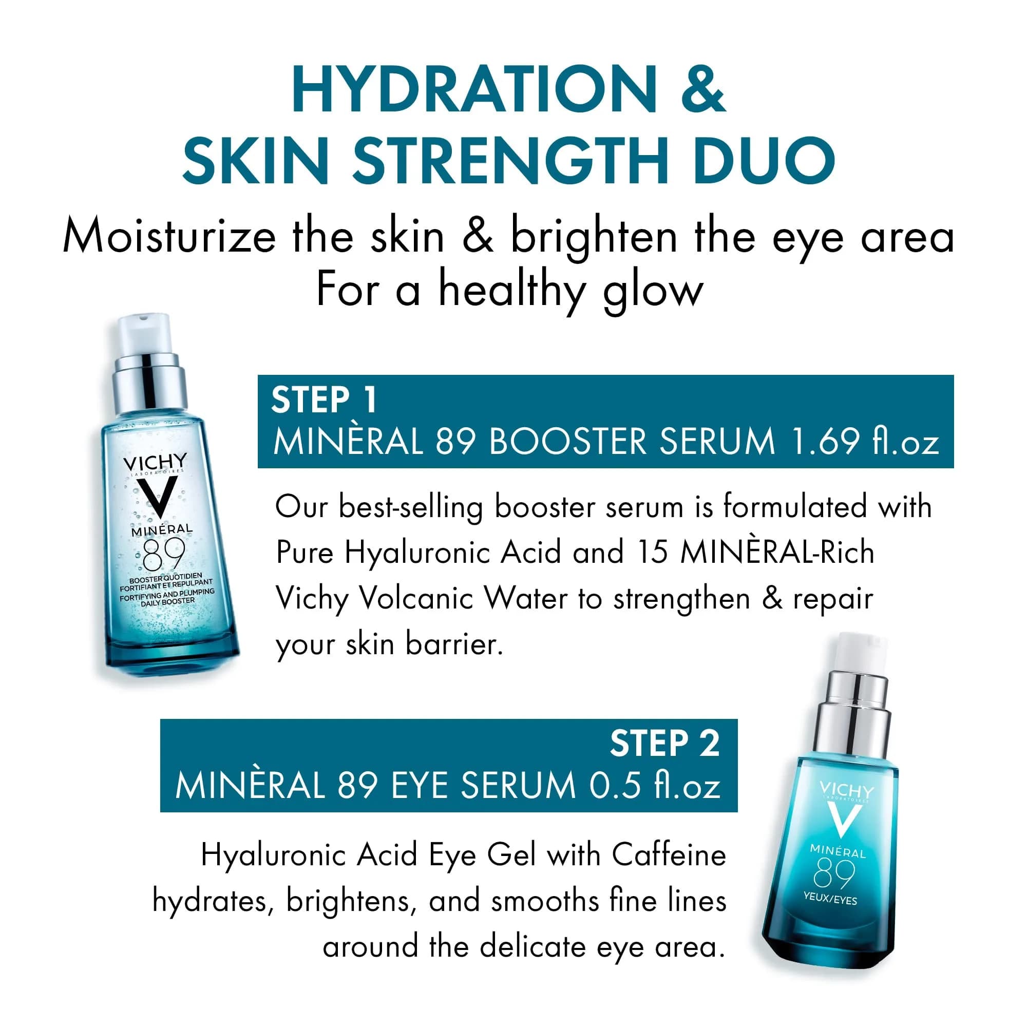 VICHY Mineral 89 Daily Skin Booster Serum 65ml (2.19 fl oz) | Hyaluronic Acid & Volcanic Water - view 6