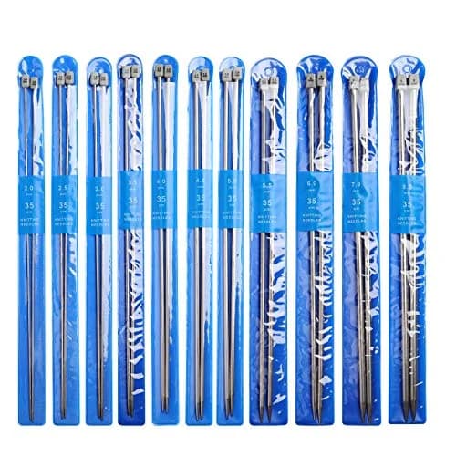 KOKNIT Knitting Needle Set 11 Pairs Stainless Steel 10'' | Full Size, Lightweight & Durable thumbnail 6