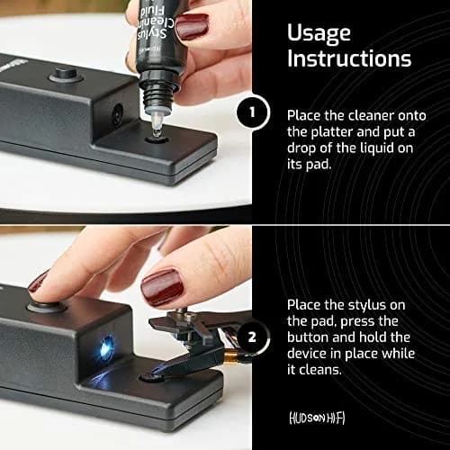 Hudson Hi-Fi Ultra Sonic Stylus Cleaner | 10ml (0.338 Fl Oz) | Cleans Vinyl Needles in 15 Seconds thumbnail 3