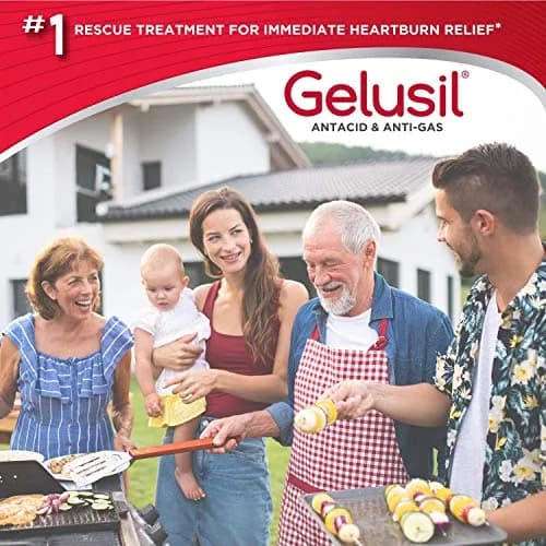 Gelusil Antacid & Anti-Gas Tablets, Cool Mint 200 Count | Fast Relief for Heartburn & Bloating thumbnail 6