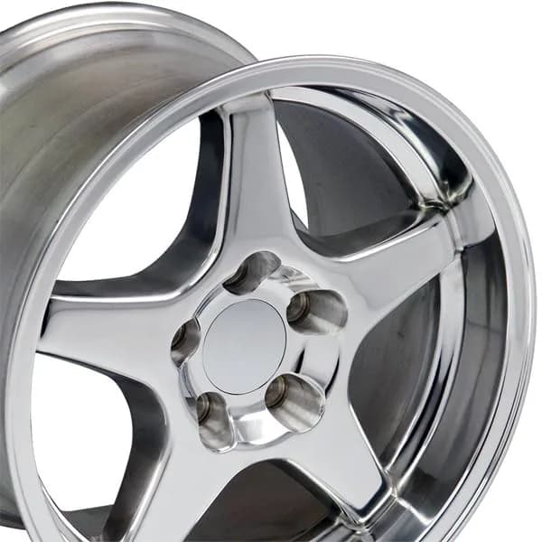 OE Wheels LLC CV01-17095-5475-56P Polished Wheel Painted 17 in | 9.5 in width, 5 x 120 mm, 56 mm Offset thumbnail 6