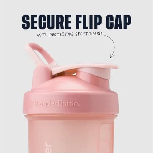 BlenderBottle ProStak Shaker Bottle with Pill Organizer, 621 ml (22 oz) Rose Pink | Leak-Proof & BPA-Free thumbnail 3