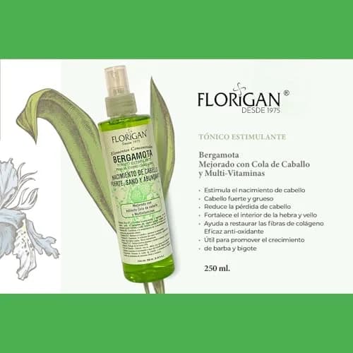 Florigan Bergamota Hair Growth Tonic Spray 250ml (8.45 Fl Oz) | Stimulates Growth & Prevents Loss thumbnail 2