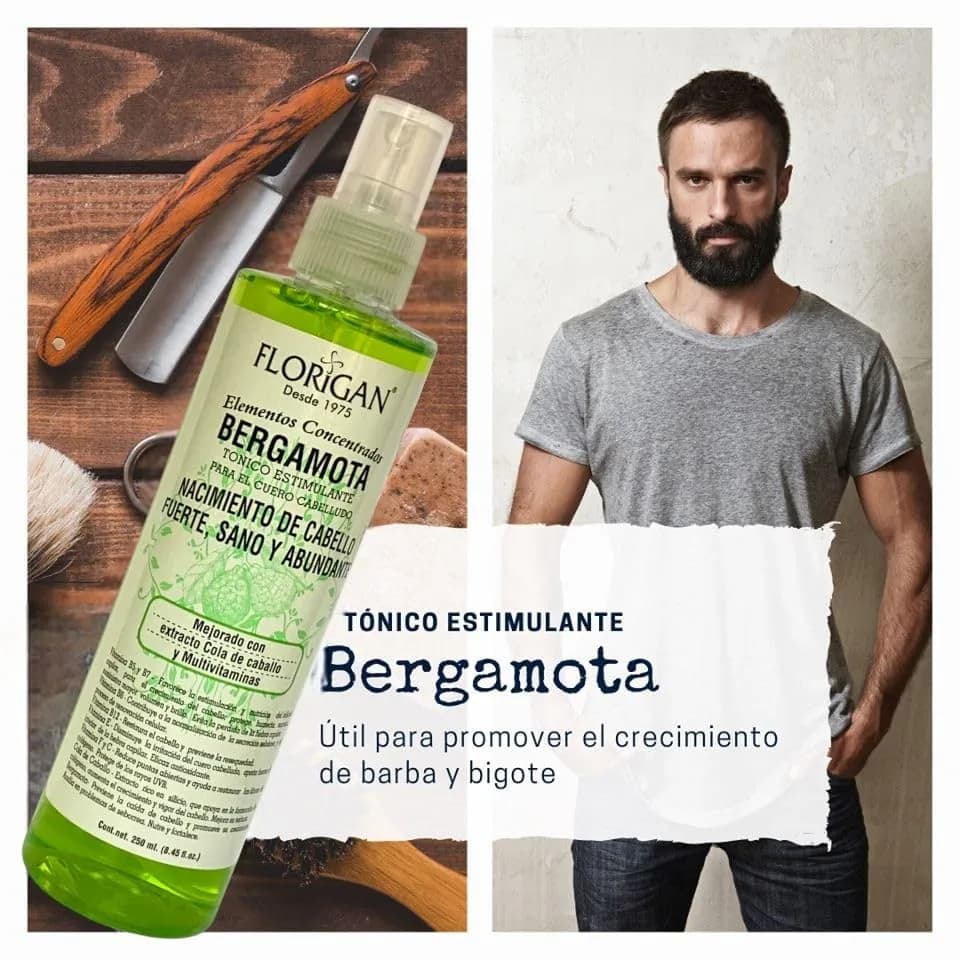 Florigan Bergamota Hair Growth Tonic Spray 250ml (8.45 Fl Oz) | Stimulates Growth & Prevents Loss thumbnail 3