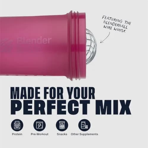 BlenderBottle ProStak Shaker Bottle with Pill Organizer & Storage Jars 650ml (22 oz) Plum | Leak-Proof Mixing System thumbnail 4
