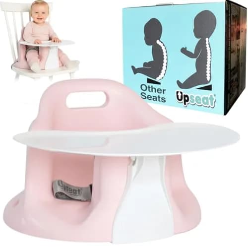 Upseat Baby Floor & Booster Seat with Tray 4-24 Months | Ergonomic & Safe thumbnail 1