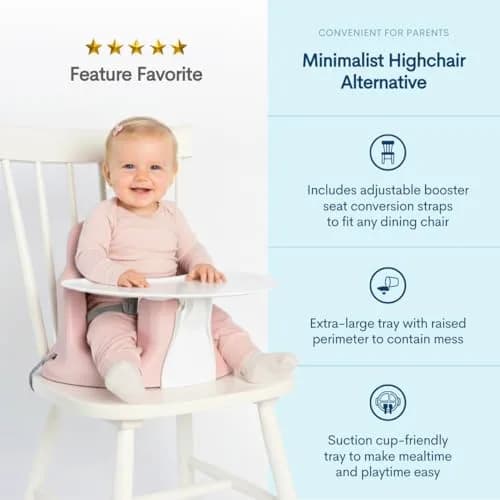 Upseat Baby Floor & Booster Seat with Tray 4-24 Months | Ergonomic & Safe thumbnail 3