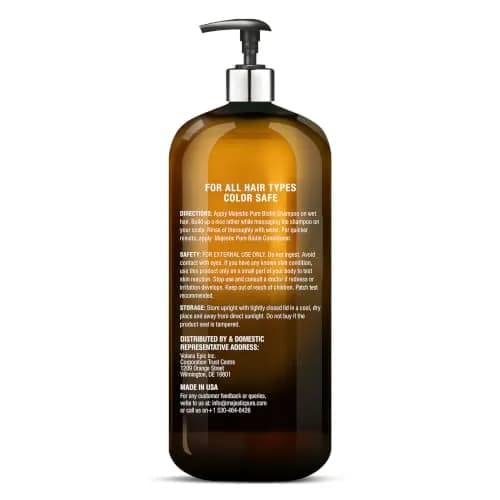 Majestic Pure Biotin Shampoo Sulfate & Paraben Free - 16 Fl Oz (473ml) | Promotes Fuller, Longer, Healthier Hair thumbnail 8