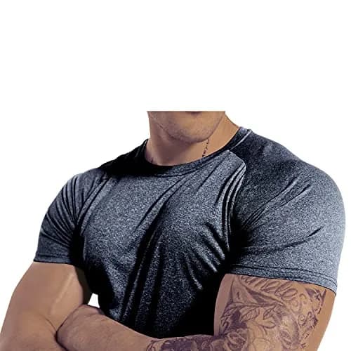 GYMELITE Men's 3pack Short Sleeve Moisture Wicking T-Shirts | Anti-Stink, Quick Dry, Breathable, Comfortable Fit thumbnail 6