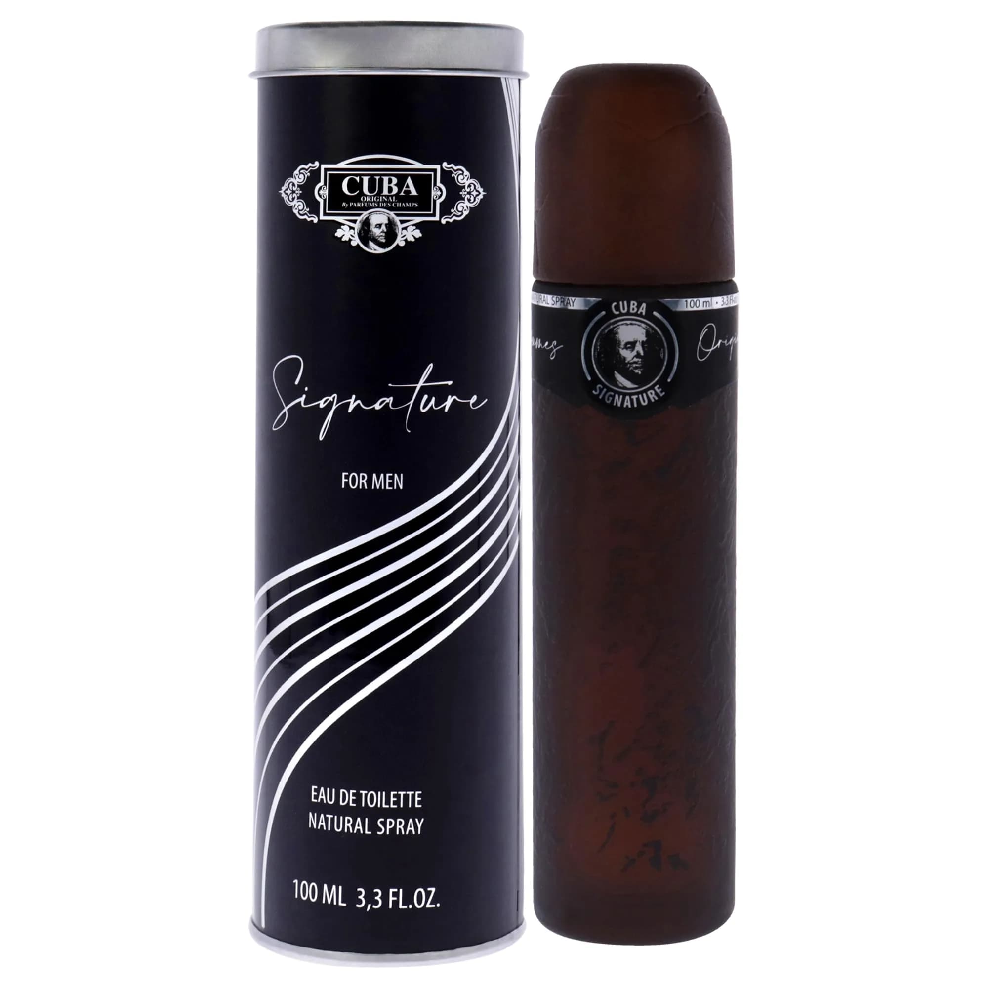 Cuba Signature Eau de Toilette Spray for Men, 100ml (3.3 Fl Oz) | Woody-Floral Fragrance - main product image