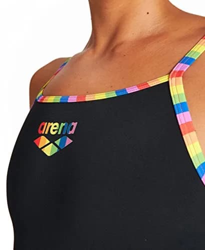 ARENA Women's Print Superfly Back MaxLife One Piece Athletic Swimsuit, 28 | Chlorine-Resistant, Open-Back Design thumbnail 4