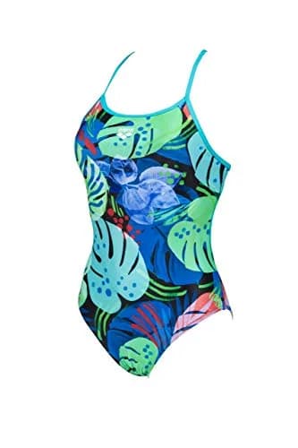 ARENA Women's Print Accelerate Back MaxLife One Piece Athletic Swimsuit, Tropics Martinica, 36 | Chlorine-Resistant, Supportive Fit thumbnail 2