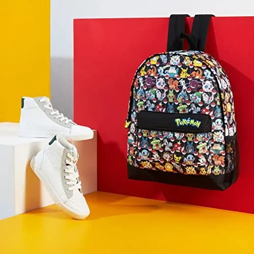Pokémon Anime Backpack for Kids & Teens | Pikachu, Multi AOP Print, 40cm (15.7") thumbnail 2