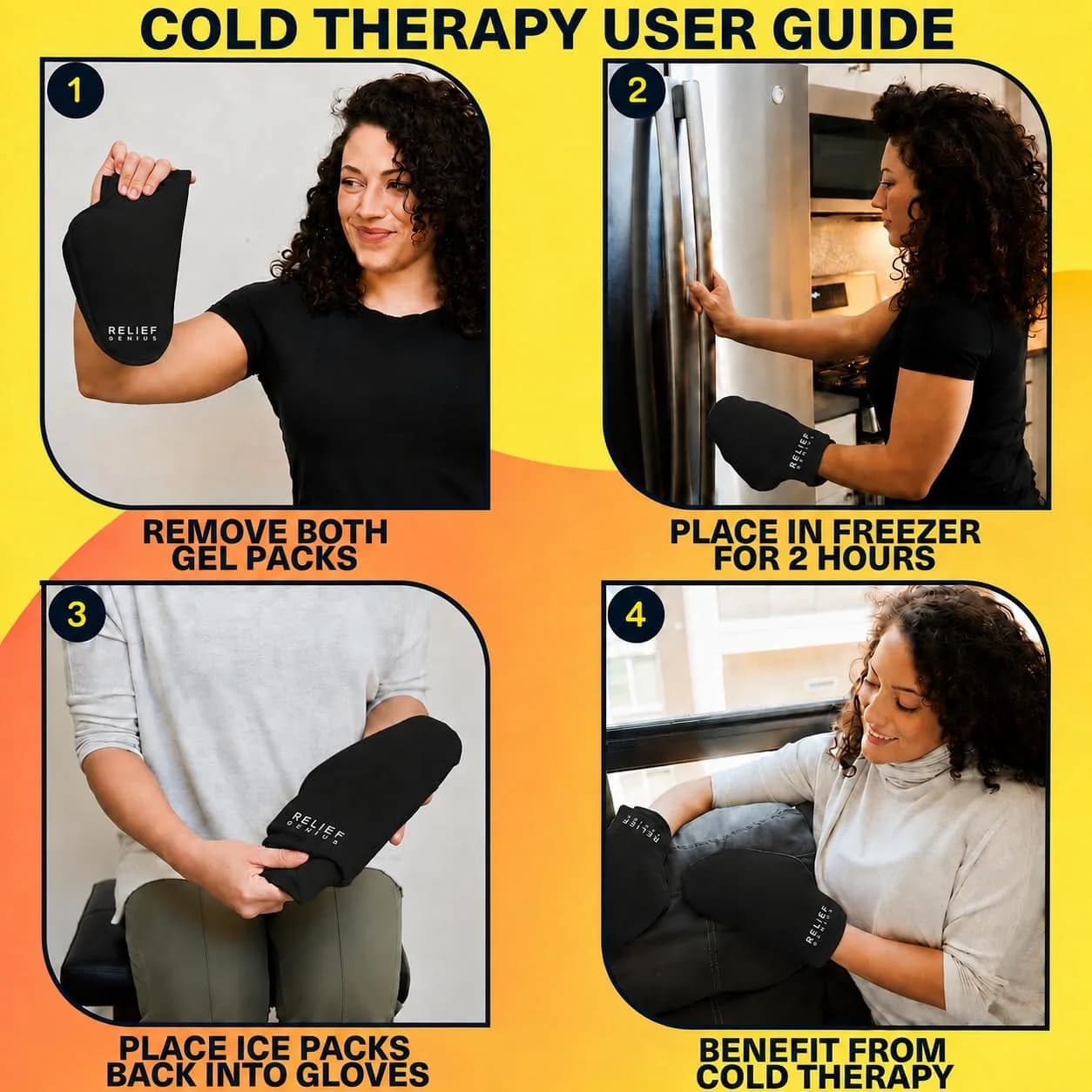CTR BAND Relief Genius Cold Therapy Socks with Reusable Gel Ice Packs - Large (1 Pair) | Foot Pain & Inflammation Relief - view 8